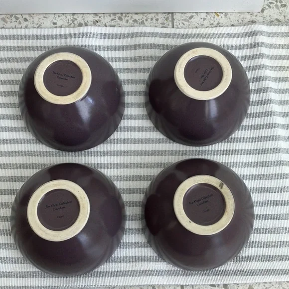 Calvin Klein Khaki Collection Cargo Bowls 4 set Plum